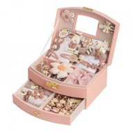 Bezdoteku.cz Pink Lady - Brown teddy bear, including hair clips - Jewellery Box