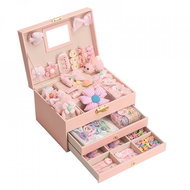 Bezdoteku.cz Pearl - Pink flower, including hair clips - Jewellery Box