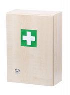 Wall-mounted wooden first aid kit for 5 persons - First-Aid Kit 