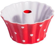 Ceramic bundt cake mould red 20 cm - Baking Mould
