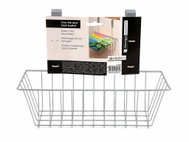 Storagesolutions, Metal organizer for hanging on kitchen cabinet doors, grey - Small Basket