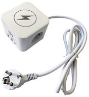IN Predlžovací kábel s USB A+C a bezdrôtovým nabíjaním - Predlžovací kábel