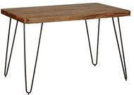 Brüxxi Jídelní stůl Bagli, 120 cm, masiv Sheesham - Jídelní stůl