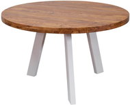 Brüxxi Jídelní stůl Nihat, 130 cm, masiv Sheesham - Jídelní stůl