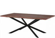 Danish Style Jídelní stůl Adrie, 200 cm, tmavě hnědá - Jídelní stůl