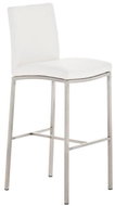 BHM Germany Barová židle Freeport, syntetická kůže, bílá - Barová židle