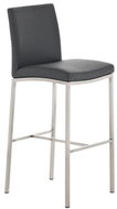 BHM Germany Barová židle Freeport, syntetická kůže, šedá - Barová židle