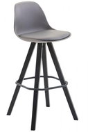 BHM Germany Barová židle Lenisa, šedá / černá - Barová židle