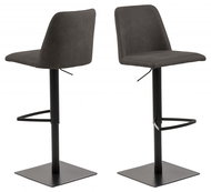 Design Scandinavia Barová židle Avanja, tkanina, antracitová - Barová židle