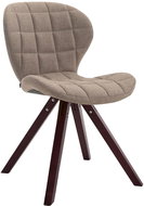 BHM Germany Jídelní čalouněná židle Tryk textil, nohy cappuccino taupe - Jídelní židle