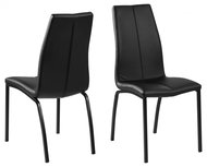 Design Scandinavia Jídelní židle Abelia (SET 4 ks), černá - Jídelní židle