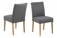 Design Scandinavia Jídelní židle Fayla (SET 2 ks), tmavě šedá - Jídelní židle