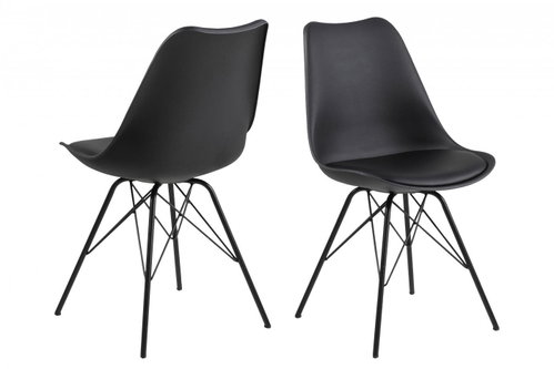 Design Scandinavia Jídelní židle Elinora (SET 2 ks), černá - Jídelní židle - Main image