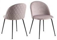 Design Scandinavia Jídelní židle Tao (SET 2 ks), růžová - Jídelní židle