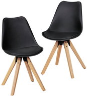 Brüxxi Jídelní židle Otto (SET 2 ks), černá - Jídelní židle