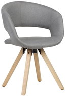 Brüxxi Jídelní židle Larisa, textil, šedá - Jídelní židle