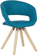 Brüxxi Jídelní židle Larisa, textil, modrá - Jídelní židle