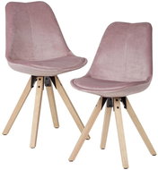 Brüxxi Jídelní židle Ruby (SET 2 ks), růžová - Jídelní židle