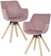 Brüxxi Jídelní židle Hima (SET 2 ks), růžová - Jídelní židle