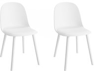 Danish Style Jídelní židle Mary (SET 2 ks), bílá - Jídelní židle