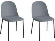 Danish Style Jídelní židle Bren (SET 2 ks), šedá - Jídelní židle