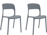 Danish Style Jídelní židle Fani (SET 2 ks), šedá - Jídelní židle