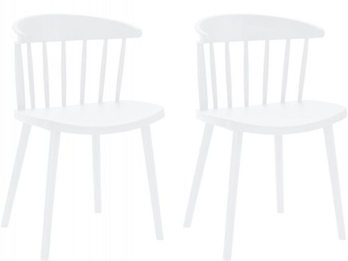 Danish Style Jídelní židle Gola (SET 2 ks), bílá - Jídelní židle - Main image