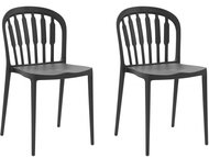 Danish Style Jídelní židle Ersi (SET 2 ks), černá - Jídelní židle