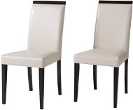 Danish Style Jídelní židle Reve (SET 2 ks), krémová / černá - Jídelní židle