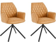 Danish Style Jídelní židle Pabla (SET 2 ks), hořčicová - Jídelní židle