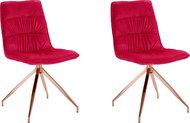 Danish Style Jídelní židle Zara (SET 2 ks), červená - Jídelní židle