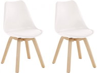 Danish Style Jídelní židle Troa (SET 2 ks), bílá - Jídelní židle