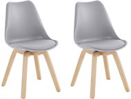 Danish Style Jídelní židle Troa (SET 2 ks), šedá  - Jídelní židle