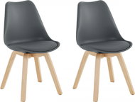 Danish Style Jídelní židle Troa (SET 2 ks), antracitová - Jídelní židle