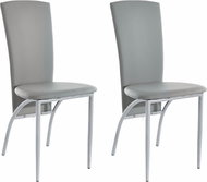 Danish Style Jídelní židle Nelso (SET 2 ks), šedá - Jídelní židle