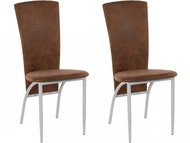 Danish Style Jídelní židle Nanc (SET 2 ks), hnědá           - Jídelní židle