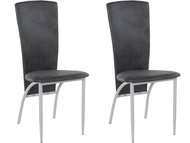 Danish Style Jídelní židle Nanc (SET 2 ks), antracitová - Jídelní židle