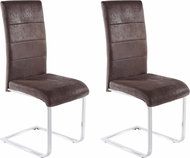 Danish Style Jídelní židle Koas (SET 2 ks), šedá  - Jídelní židle