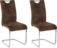 Danish Style Jídelní židle Silva (SET 2 ks), hnědá  - Jídelní židle