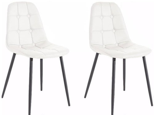 Danish Style Jídelní židle Titte (SET 4 ks), bílá - Jídelní židle - Main image