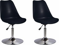 Danish Style Jídelní židle Seilor (SET 2 ks), černá - Jídelní židle