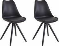 Danish Style Jídelní židle Brend (SET 2 ks), černá - Jídelní židle