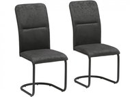 Danish Style Jídelní židle Farde (SET 2 ks), antracitová - Jídelní židle
