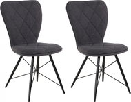 Danish Style Jídelní židle Lore (SET 2 ks), šedá - Jídelní židle
