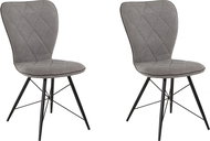 Danish Style Jídelní židle Lore (SET 2 ks), světle šedá - Jídelní židle