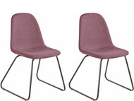 Danish Style Jídelní židle Colom (SET 2 ks), antracitová / růžová - Jídelní židle