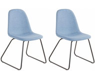 Danish Style Jídelní židle Colom (SET 2 ks), světle modrá - Jídelní židle