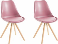 Danish Style Jídelní židle Brend (SET 2 ks), růžová - Jídelní židle