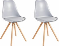 Danish Style Jídelní židle Brend (SET 2 ks), šedá - Jídelní židle