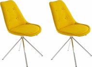 Danish Style Jídelní židle Dylen (SET 2 ks), žlutá - Jídelní židle